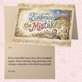 Tarjeta Libro de Cuentos de Mentalidad de Crecimiento Arte