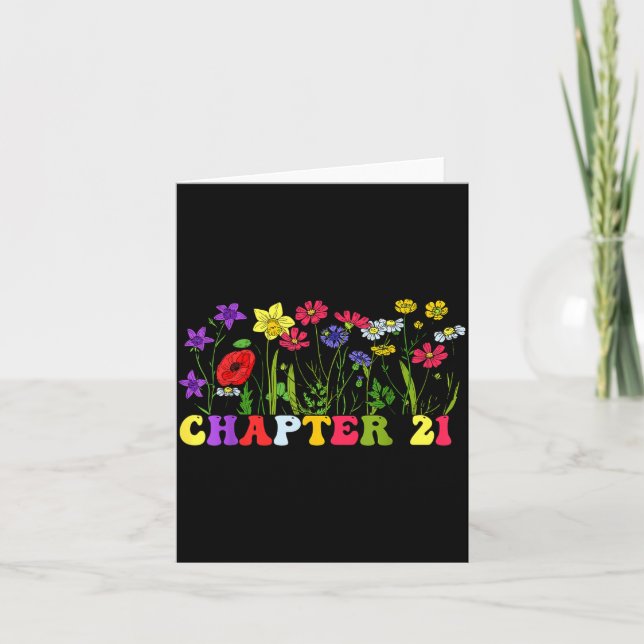 Tarjeta Libro de cumpleaños 21 para Bo (Anverso)