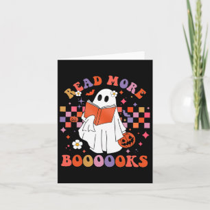 Tarjeta Libro de fantasmas lindos Leer más libros divertid