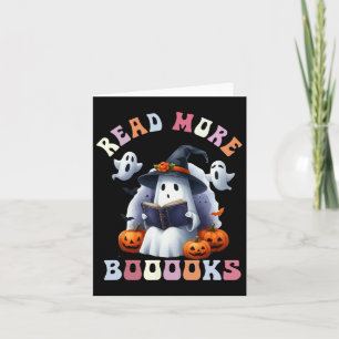 Tarjeta Libro de fantasmas lindos Leer más libros Profesor