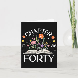 Tarjeta Libro de flores silvestres del capítulo cuarenta 4