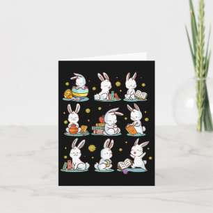 Tarjeta Libro de lectura de Bunny Happy Easter Bookwords C