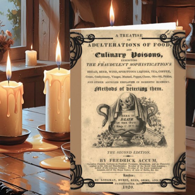Tarjeta Libro de venenos culinarios del cráneo antiguo de  (Subido por el creador)