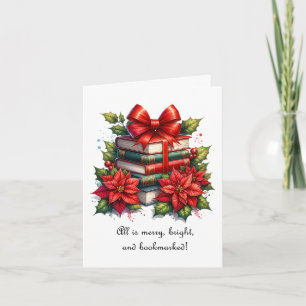 Tarjeta Libro Feliz Navidad Amante