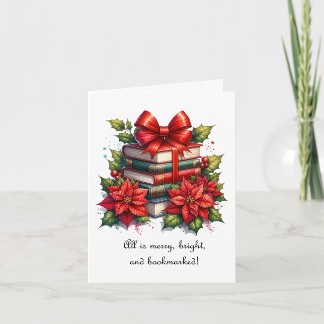 Tarjeta Libro Feliz Navidad Amante (Anverso)