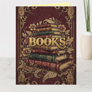 Tarjeta Libros Amantes De Los Libros Escritores Lectores B