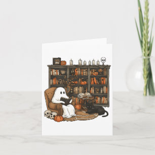 Tarjeta Libros Antiguos de Fantasmas Lectura Amantes de la