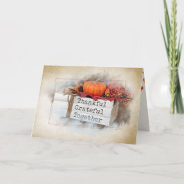 Tarjeta Libros de Acción de Gracias de Otoño