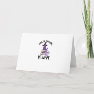 Tarjeta Libros de lectura de bebidas Diseño de Halloween d