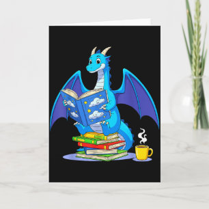 Tarjeta Libros de lectura geniales Libro de dragón Amante 