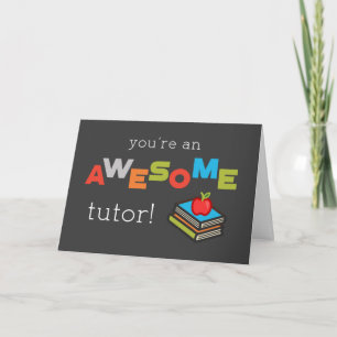 Tarjeta Libros del Día de Apreciación de Maestros Tutor+Ap