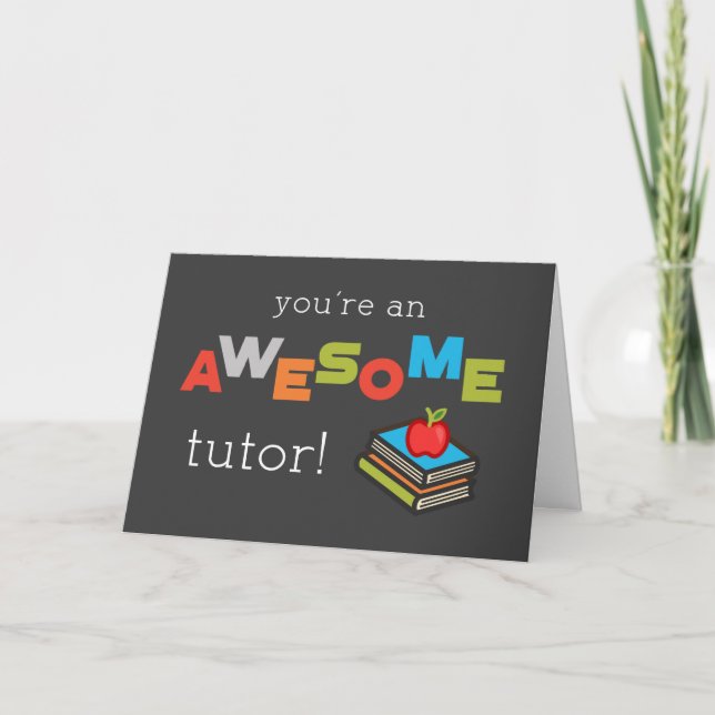 Tarjeta Libros del Día de Apreciación de Maestros Tutor+Ap (Anverso)