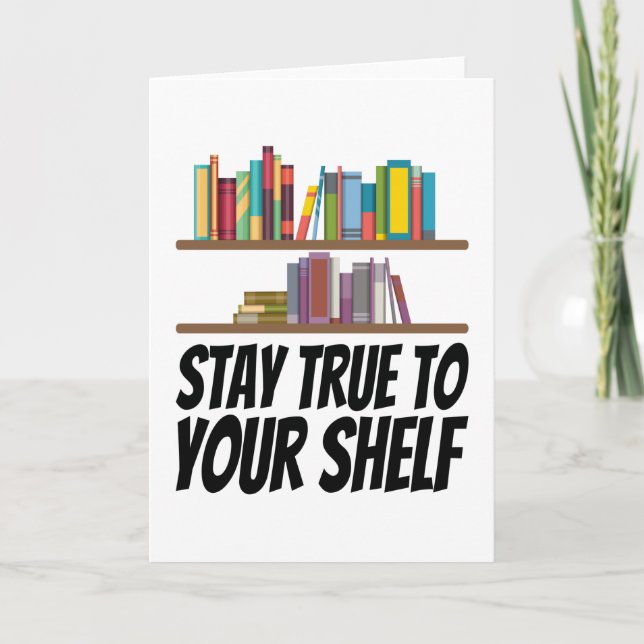 Tarjeta Libros: Mantente Fiel A Tu Estante (Anverso)