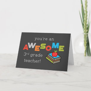 Tarjeta Libros y Apple del Día de Apreciación de los Maest