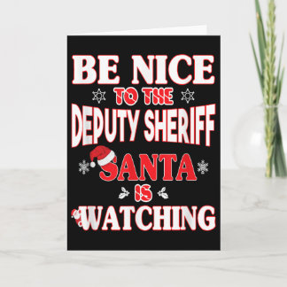 Tarjeta Lice Officer Shirt - For Christmas Deputy Sheriff_