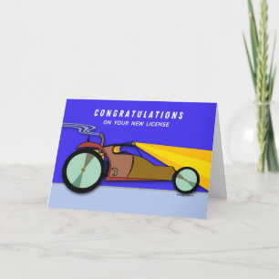 Tarjeta Licencia de Conducir Felicidades Buggy en Dunas po