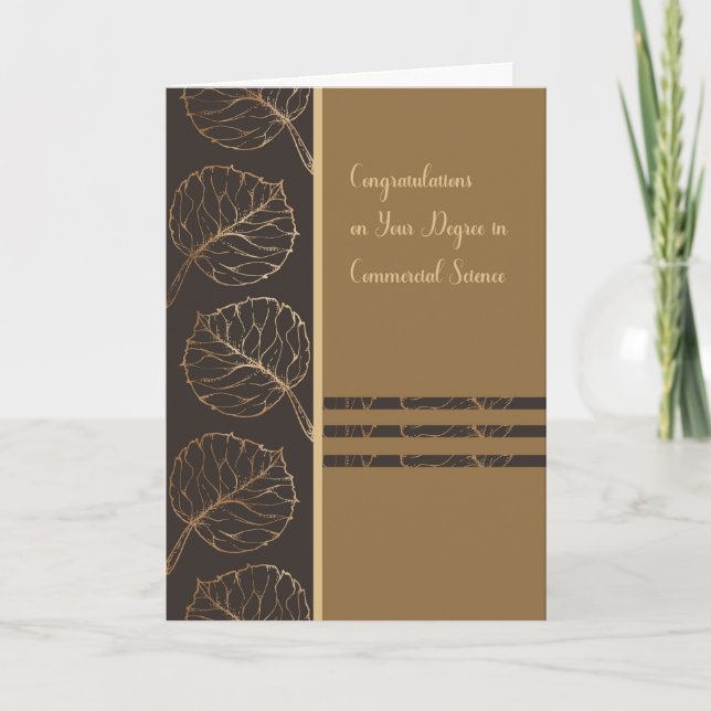 Tarjeta Licenciatura en Ciencias Comerciales (Anverso)