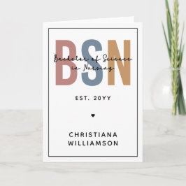 Tarjeta Licenciatura en Ciencias de Enfermería BSN persona