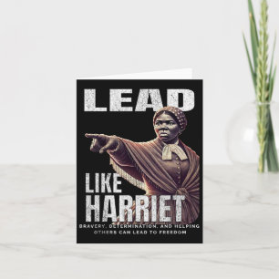 Tarjeta Líder como Harriet Black History Afro American Jun