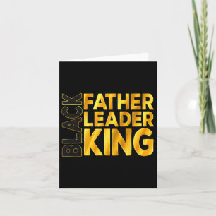 Tarjeta Líder de Padre Negro Rey Africano Afro Junetdecimo