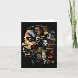 Tarjeta Líderes de la historia negra collage inspiracional