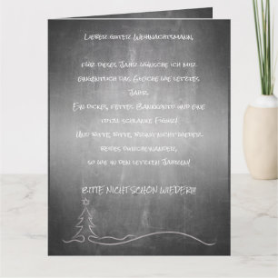 Tarjeta Lieber guter Weihnachtsmann