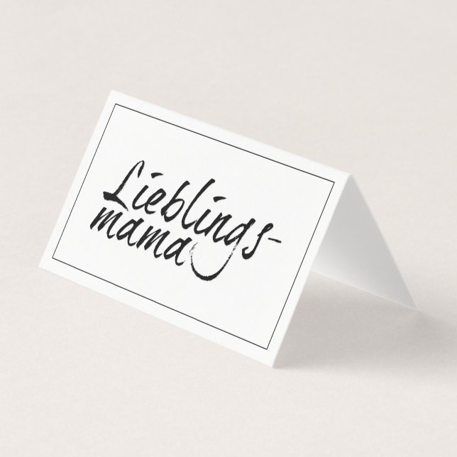 Tarjeta Lieblingsmama (Anverso)