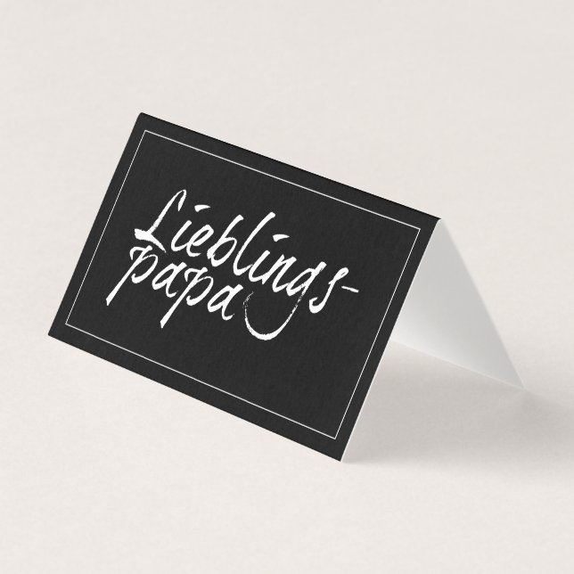 Tarjeta Lieblingspapa - weißer Schriftzug 00001 (Anverso)