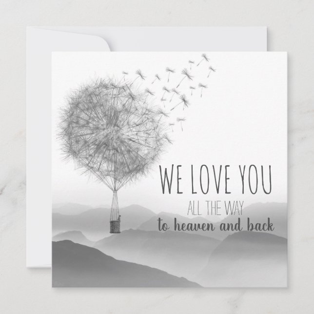 Tarjeta Lief condoleance kaartje met paardebloemen | (Anverso)