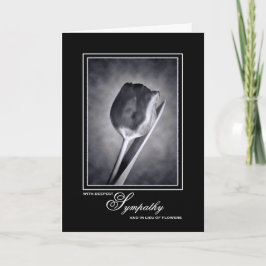 Tarjeta Lieu of Flowers Sympathy Memorial Donation Tulip