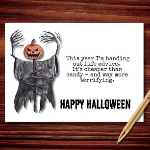 Tarjeta Life Advance Halloween Scarecrow