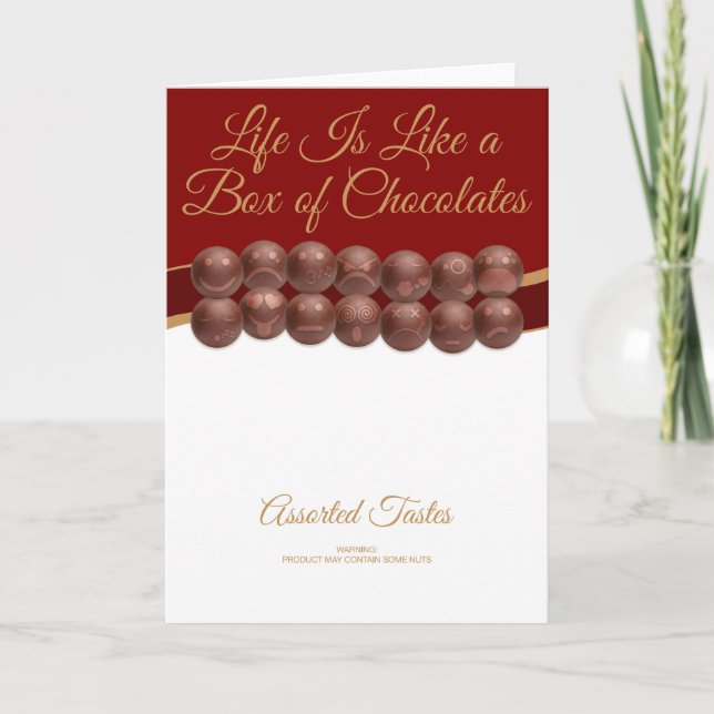 Tarjeta Life Is Like a Box of Chocolates (Anverso)