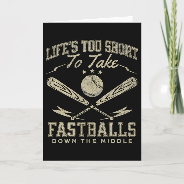 Tarjeta Life Too Short To Take Fast Down The Middle Sell _ (Anverso)