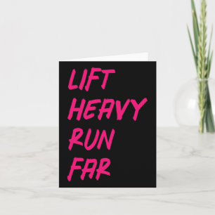 Tarjeta Lift Heavy Run Far Hybrid Sport Fitness Running Bo