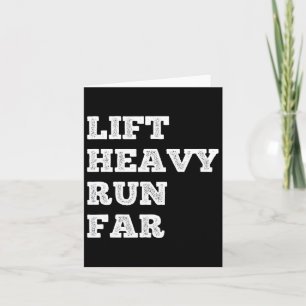 Tarjeta Lift Heavy Run Far Hybrid Sport Fitness Running Bo