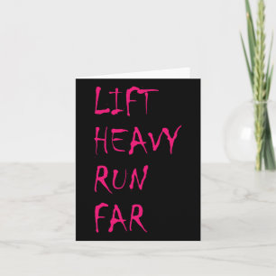 Tarjeta Lift Heavy Run Far Hybrid Sport Fitness Running Bo