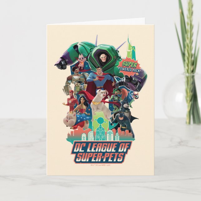 Tarjeta Liga DC de SuperMascotas en Batalla por la Metropo (Anverso)