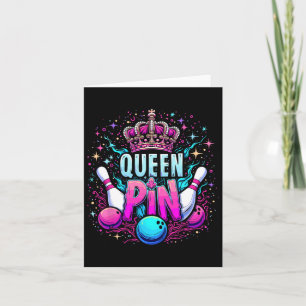 Tarjeta Liga De Bolos De La Camisas De La Reina Pin