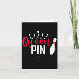 Tarjeta Liga De Bolos De La Camisas De La Reina Pin