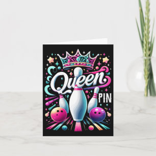 Tarjeta Liga De Bolos De La Camisas De La Reina Pin