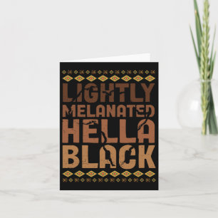 Tarjeta Ligeramente Melanizado Hella Historia Negra Melani