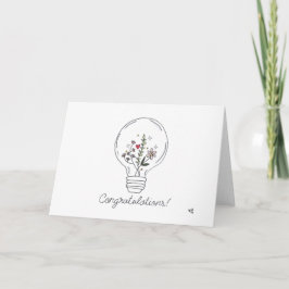 Tarjeta Lightbulb de felicitaciones