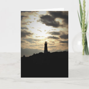 Tarjeta Lighthouse Silhouette