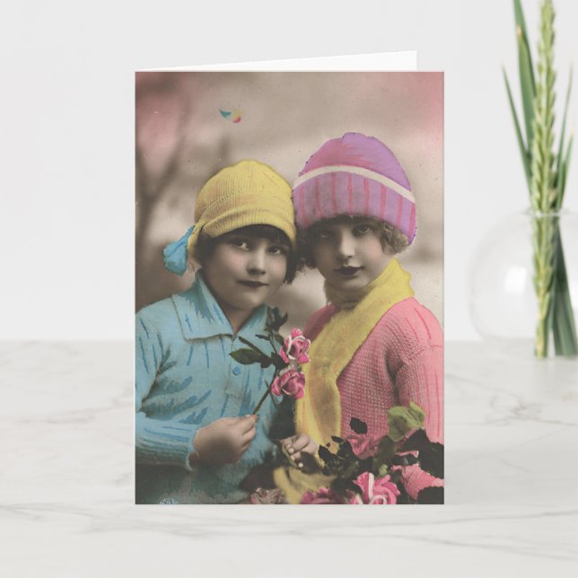 Tarjeta Ligón del francés - mejores amigos de BFF para (Anverso)