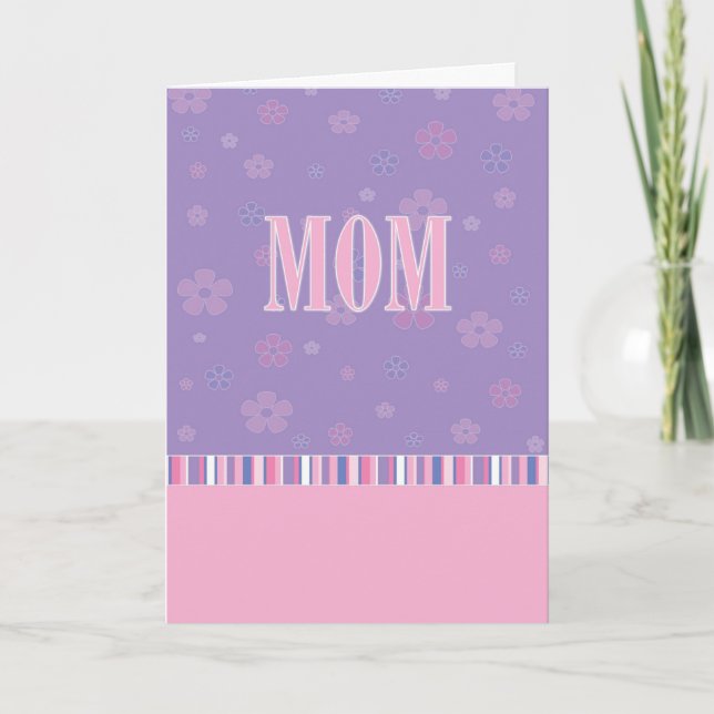 Tarjeta Lil Flowers Mom (Anverso)
