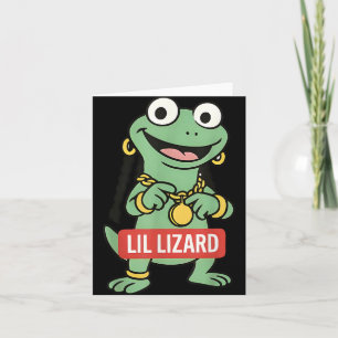 Tarjeta Lil Lizard Funny Lizard Trending Meme