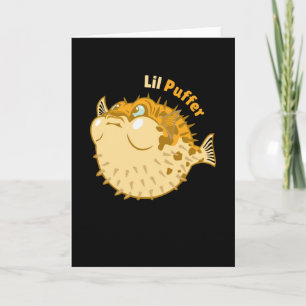 Tarjeta Lil Puffer Puffer Fish Sea