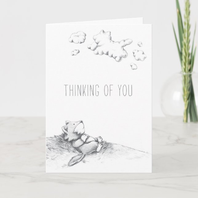 Tarjeta Lil Wolf Daydreaming Card (Anverso)