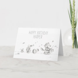 Tarjeta Lil Wolf Parade Birthday Card