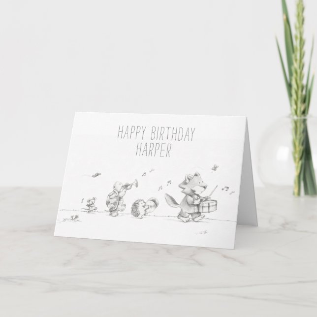Tarjeta Lil Wolf Parade Birthday Card (Anverso)